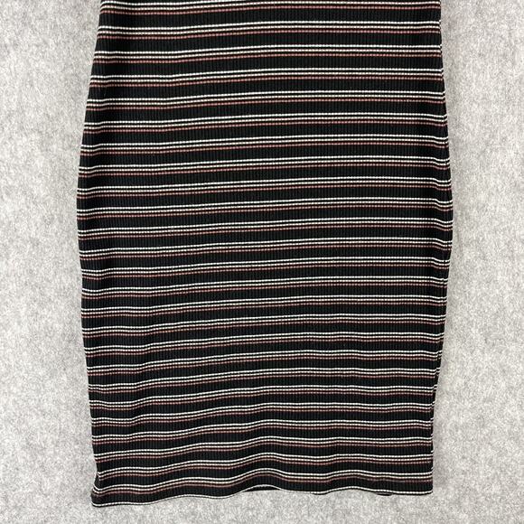 Abercrombie Fitch Bodycon Dress Womens Small Striped Ribbed Stretch Emo - Picture 11 of 13